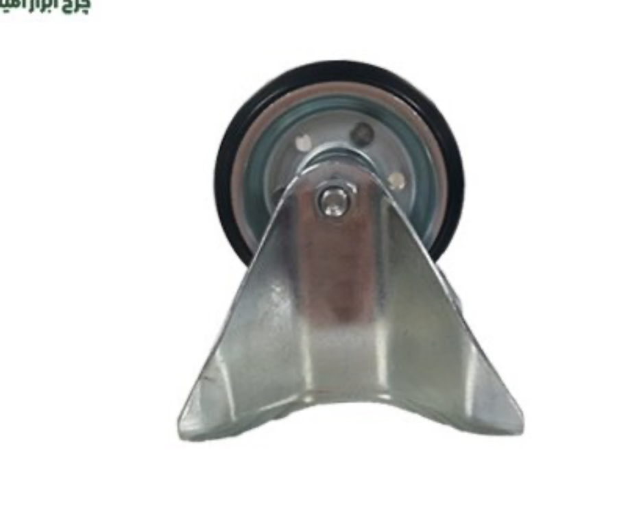 چرخ ورقی مشکی UK ثابت قطر ۷۵ میلی متر
