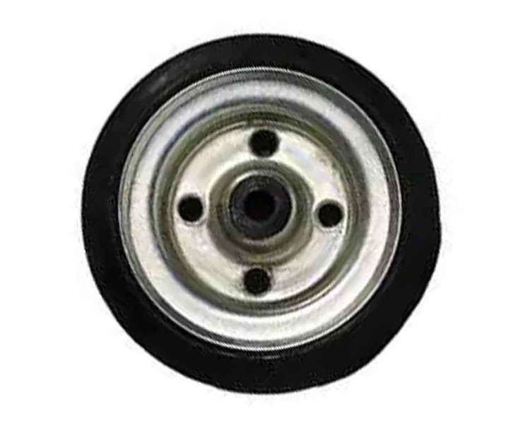 چرخ ورقی رولبرینگی بدون پایه تک قطر 100 میلی متر(قیمت عمده با درصد تخفیف خوب تماس بگیرید)