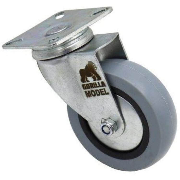 چرخ گردان کفی دار مدل گوریلا کد YP-LASTIC-KAFI-100MM