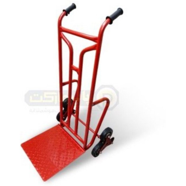 چرخ دستی تقویت شده فوق سنگین کفی آجدار 50*50 با چرخ پله رو