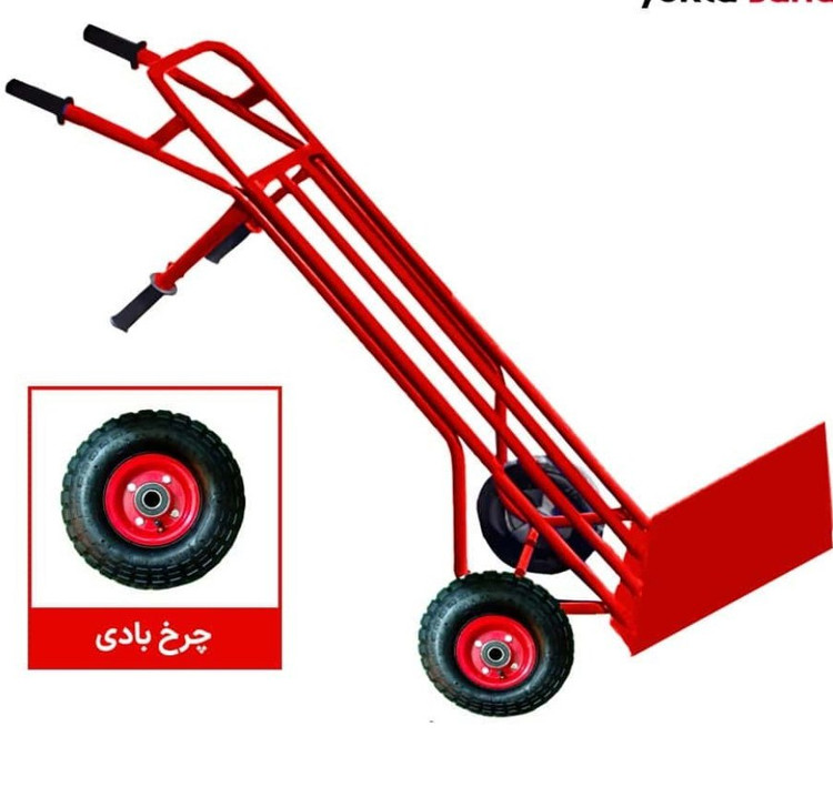 چرخ دستی متوسط تقویت شده با چرخ بادی