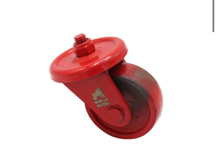 چرخ فولادی قرمز -FOLAD-10Cm