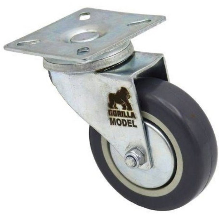 چرخ گردان کفی دار مدل گوریلا کد YP-LASTIC-KAFI-75MM