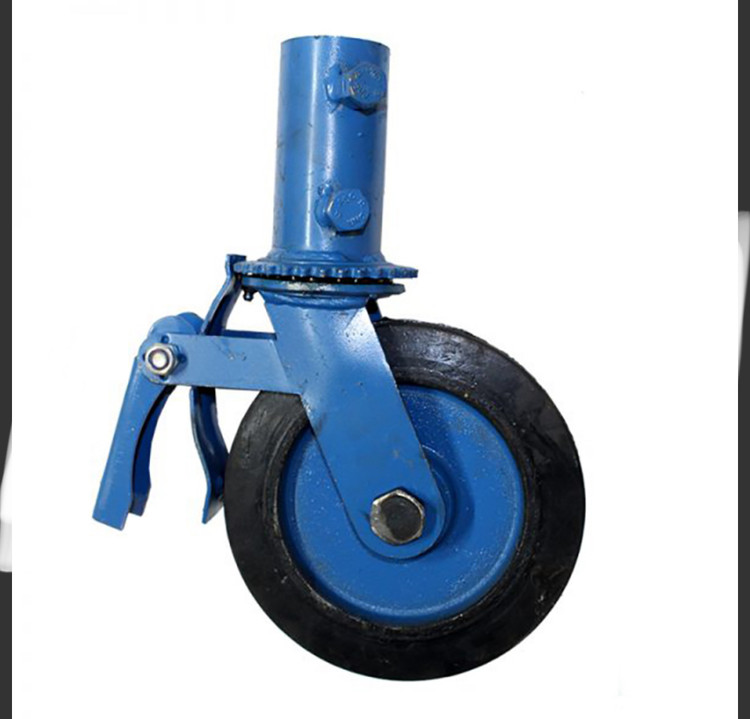 چرخ داربستی چدنی ترمزدار
