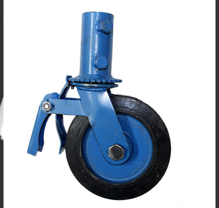 چرخ داربستی چدنی ترمزدار