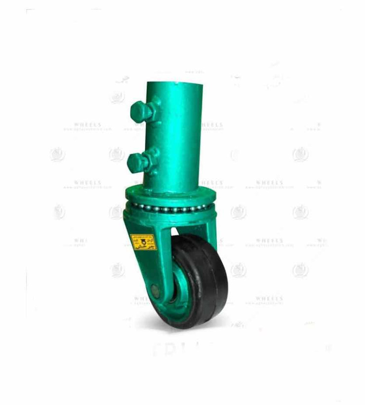 چرخ داربستی لاستیکی ۱۰۰ با متریال خارجی و ابکاری شده