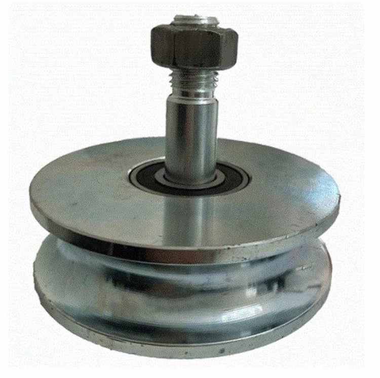 قرقره فولادی سایز 100 میلی متر همراه با پین و مهره Steel Reel W100S Mode