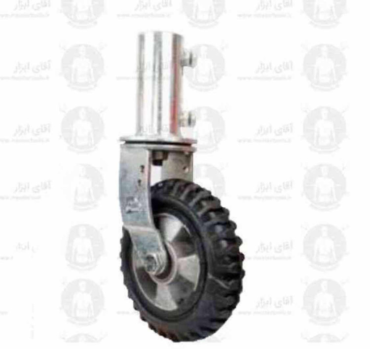 چرخ داربستی دایکاست گردان سایز ۲۰۰ سنگین