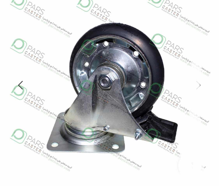 چرخ بلبرینگی اصفهان سایز ۱۶۰ کفی ترمزدار وارداتی