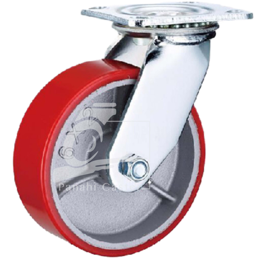 چرخ پلی یورتان(چدنی) سنگین -گردان- وارداتی سایز 200 * انحصاری *