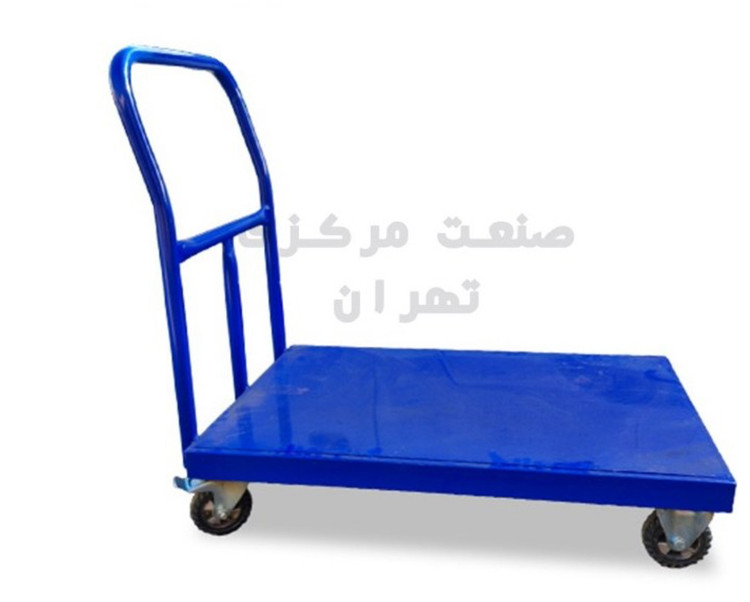 گاری آهنی ابعاد 100*66 با چرخ ترمز دار دایکاست اصلی