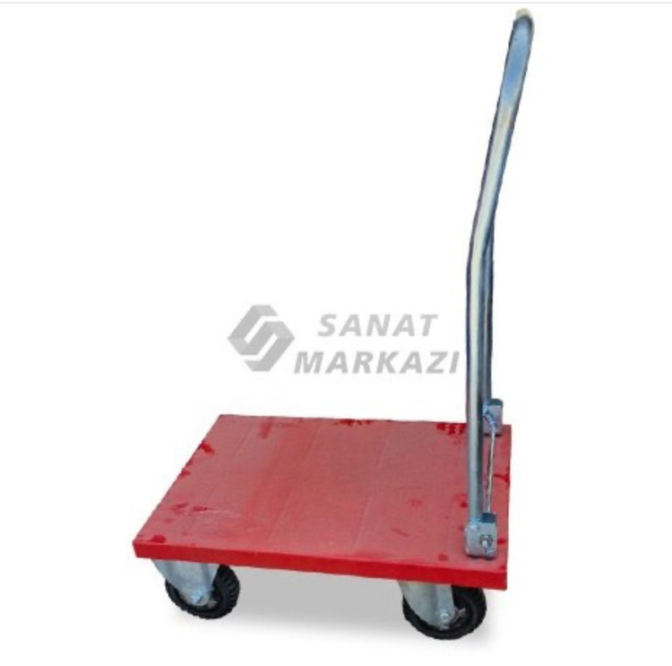 گاری دستی دسته تاشو 50*70 با چرخ دایکاست سایز بزرگ