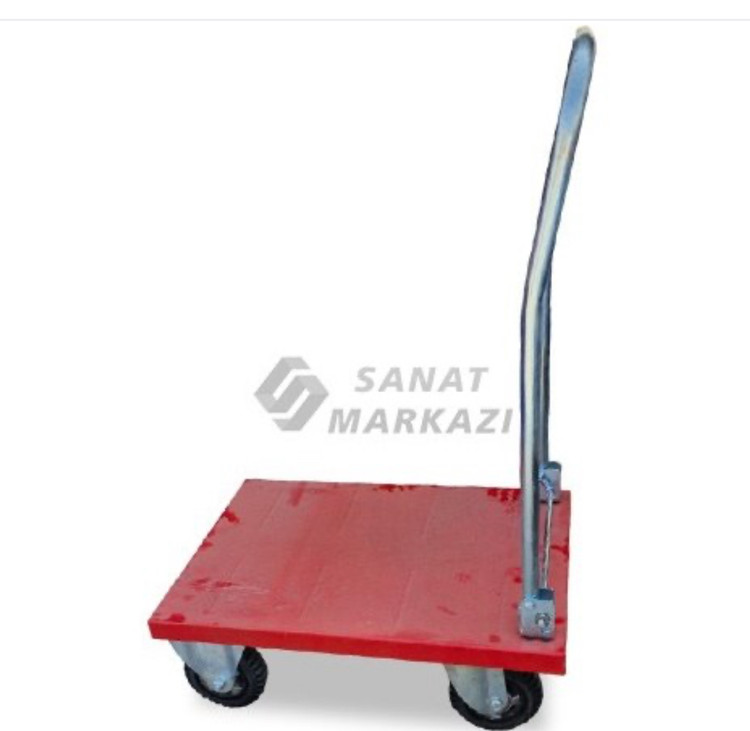 گاری دستی دسته تاشو 50*70 با چرخ دایکاست سایز بزرگ
