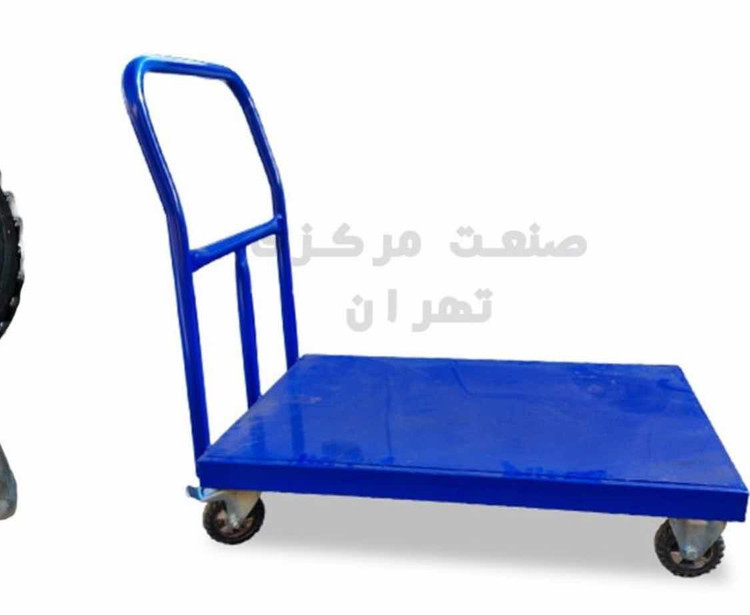 گاری آهنی ابعاد 100*66 با چرخ ترمز دار دایکاست اصلی