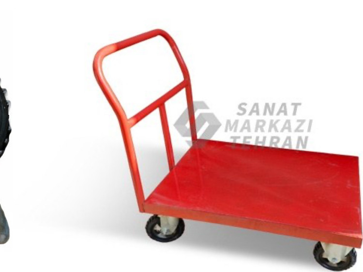 گاری دستی چهار چرخ با چرخ دایکاست اصلی 80*60