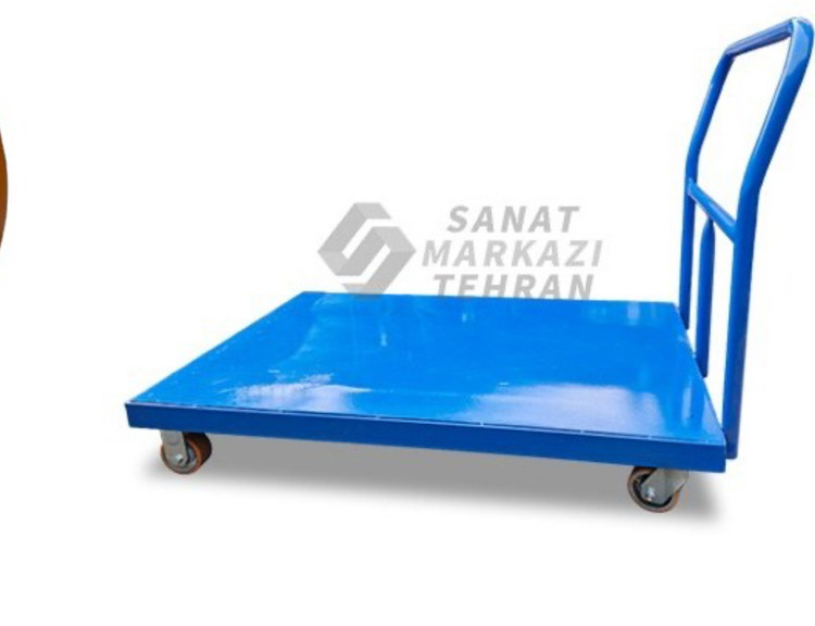 گاری دستی 87*125 با چرخ پلی اورتان تحمل بار 1 تن تقویت