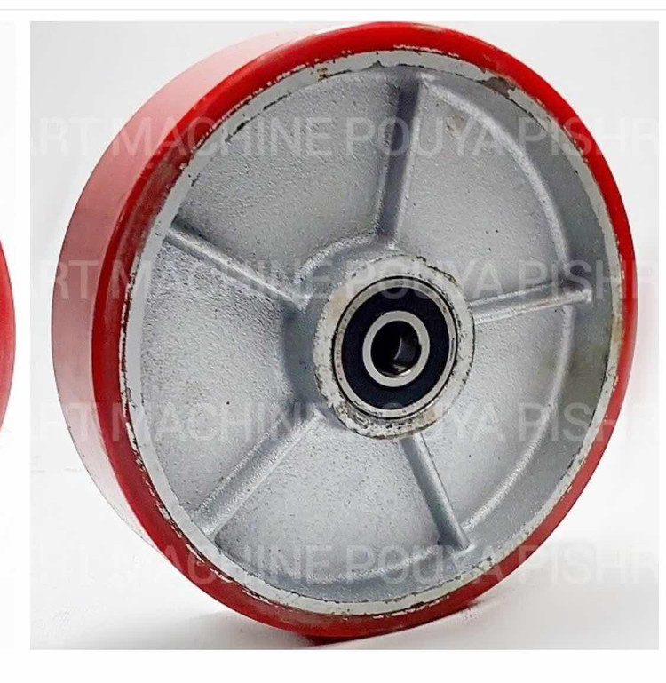 چرخ بزرگ حرکت جک پالت 5*20 سانتی متر پلی یورتان