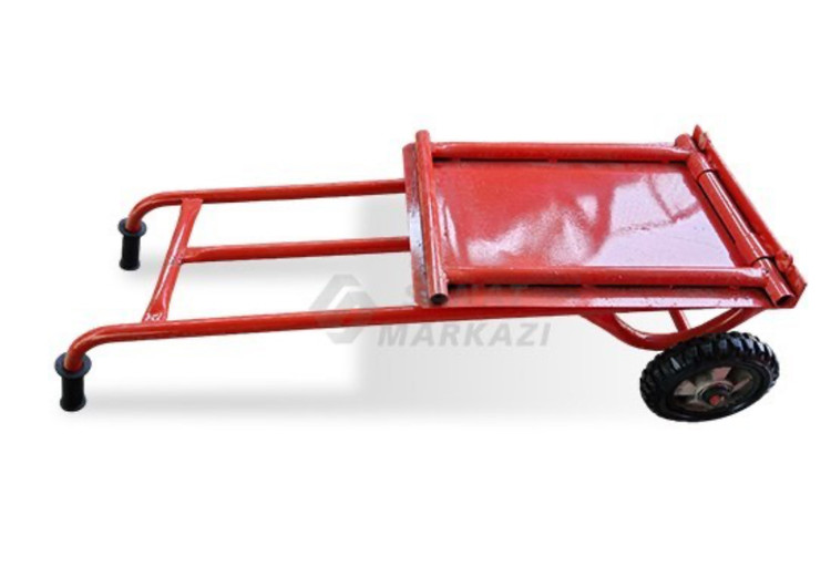 چرخ دستی کفی تاشو تقویت شده با چرخ دایکاست ( ارسال فوووری)