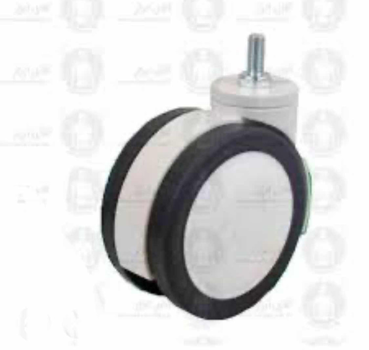 چرخ دوقلو بیمارستانی سایز ۷۵ پیچی_آلن خور_کفی گردان ساده ( خرید عمده قیمت توافقی)