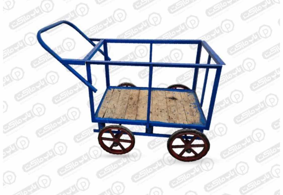 گاری دستی سنتی فنر دار با چرخ شش پر