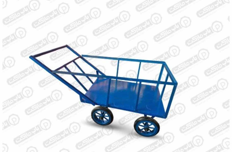 گاری دستی آهنی طرح سنتی با چرخ هشت پر لاستیکی
