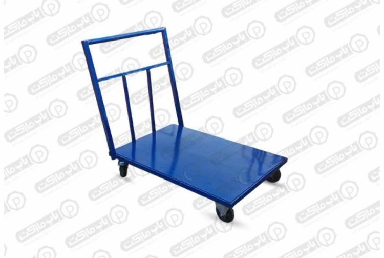 گاری دستی 100 در 70 دسته طرح سنتی تقویت شده با چرخ دایکاست ترمز دار 15 سانتی