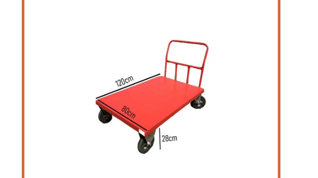 گاری حمل بار 4 چرخ 18*80*120 ( کمترین زمان ممکن در تحویل گاری سفارشی شما)