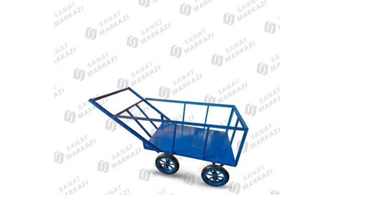 گاری دستی آهنی طرح سنتی با چرخ هشت پر لاستیکی ( ساخت انواع گاری های سفارشی)