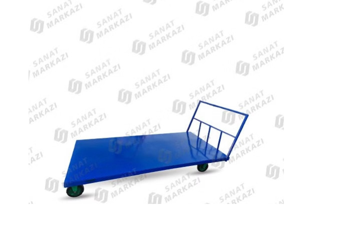 گاری دستی آهنی سایز بزرگ با چرخ باسکولی ( گاری های سفارشی با کمترین زمان در تحویل)