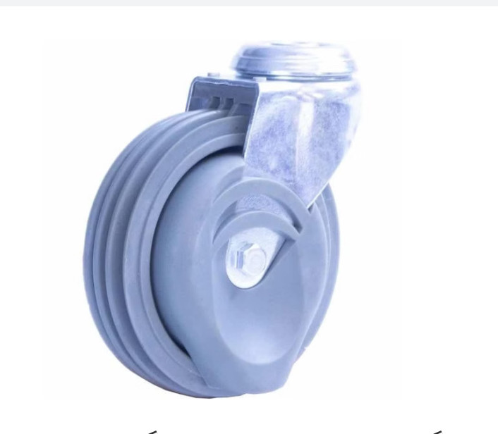 چرخ فروشگاهی شیار دار بلبرینگی وارداتی سایز ۱۲۵