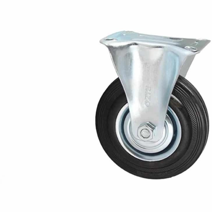 چرخ ورقی مشکی سایز ۱۲۵ ثابت (قیمت عمده با درصد تخفیف خوب تماس بگیرید)