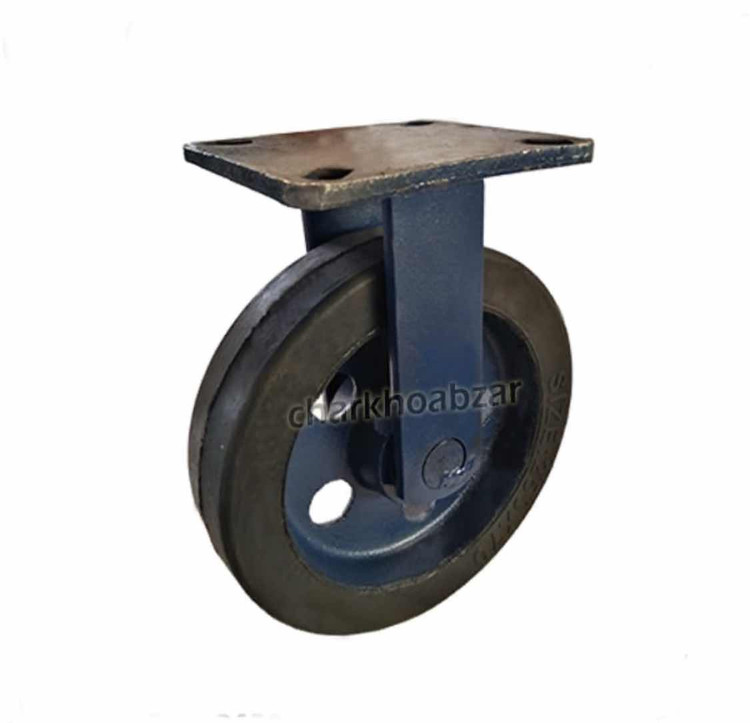 چرخ پاترولی لاستیکی سایز ۳۰۰ ثابت (قیمت عمده با درصد تخفیف خوب تماس بگیرید)