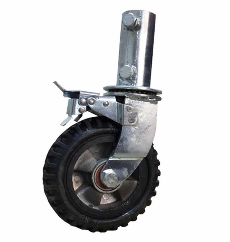 چرخ داربستی دایکاست ترمزدار سایز ۲۰۰ (قیمت عمده با درصد تخفیف خوب تماس بگیرید)