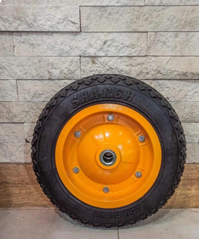 چرخ توپر فرغون (تیوپلس) بلبرینگی مدل شرق سایز 350