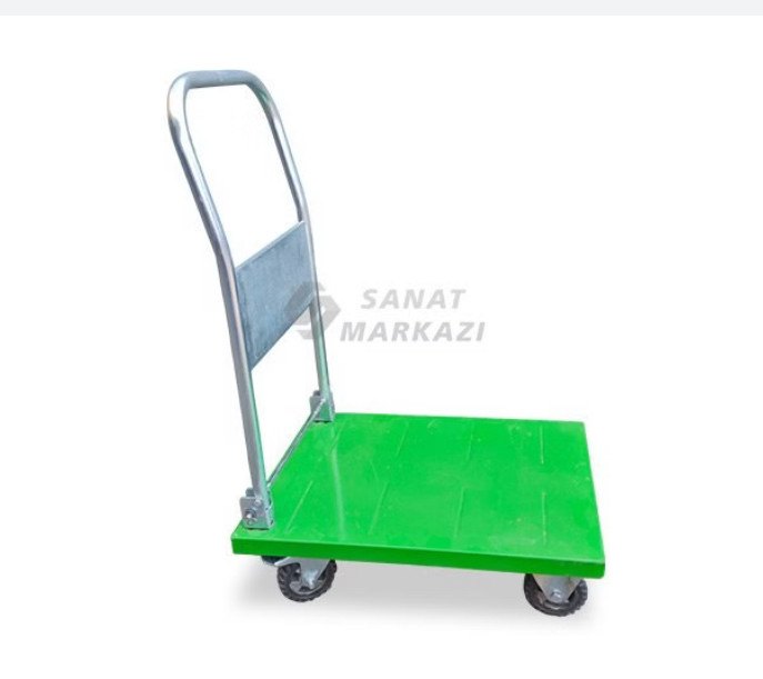 گاری تاشو 50*66 با چرخ دایکاست ترمز دار
