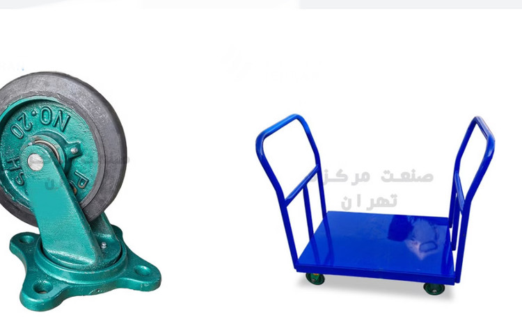 گاری دستی دو دسته با چرخ فوق تقویت تحمل بار 1 تن
