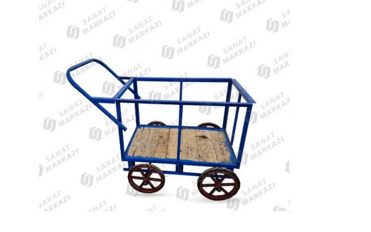 گاری دستی سنتی فنر دار با چرخ شش پر