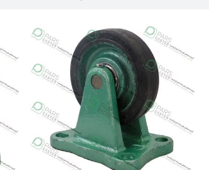 چرخ چدن لاستیکی ثابت سایز 13 - 1 عدد
