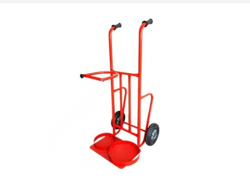چرخ دستی حمل کپسول هوا و گاز (با چرخ ورقی درجه یک)