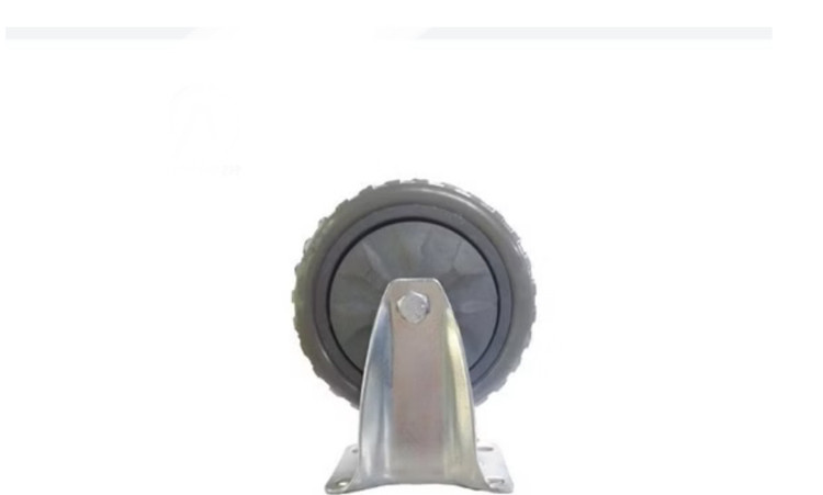 چرخ پلی آمید طوسی آجدار وارداتی ثابت قطر 125 میلی متر