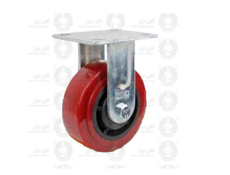 چرخ صنعتی پلی آمید ثابت چرخ PA پلی امید با تحمل وزن 180 تا 350 کیلوگرمی
