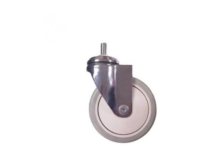 چرخ بیمارستانی S229 پیچی گردان قطر 125 میلی متر