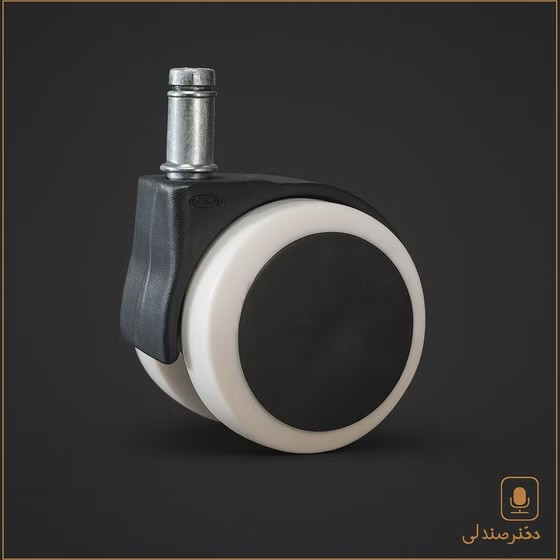 چرخ صندلی اداری مدل ژله ای سفید پیمی