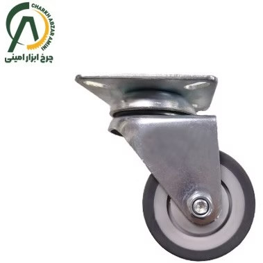 چرخ فروشگاهی دوقلو B گردان قطر 50 میلی متر