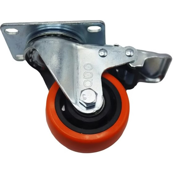 چرخ کفیدار گردان آبو مدل ترمزدار کد YPT-GARDAN-75*32MM