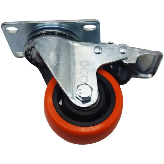 چرخ کفیدار گردان آبو مدل ترمزدار کد YPT-GARDAN-75*32MM مدل 1