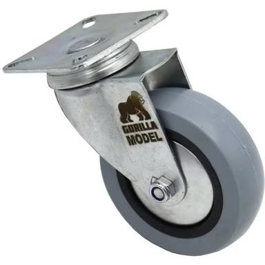 چرخ گردان کفی دار مدل گوریلا کد YP-LASTIC-KAFI-100MM