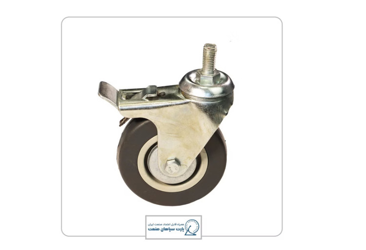 چرخ بیمارستانی پیچی ترمزدار