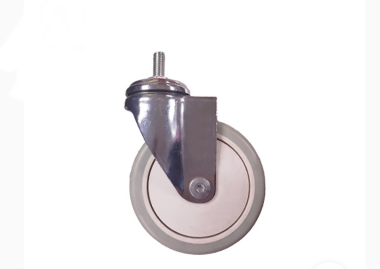 چرخ بیمارستانی S229 پیچی گردان قطر 125 میلی متر