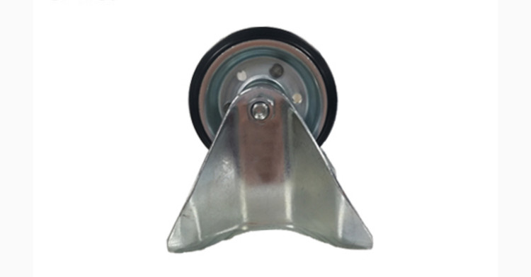چرخ ورقی مشکی UK ثابت قطر 100 میلی متر